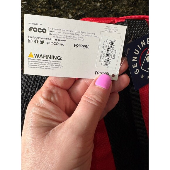 FOCO Philadelphia Phillies Backpack Unisex One Size Red White P Logo MLB - Picture 4 of 8